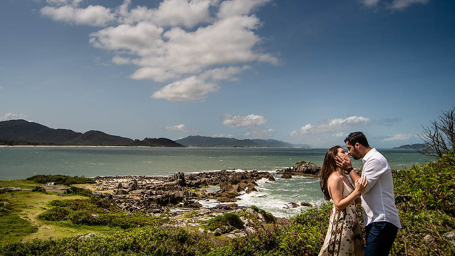ensaio casal pre wedding na praia florianópolis